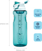 Chugger Water Bottle with Infuser, Green, 1 litre Capacity