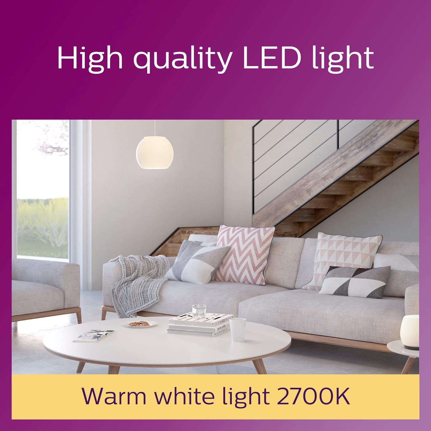 LED Premium Frosted G93 Globe Light Bulb [E27 Edison Screw] 7W - 60W Equivalent, Warm White (2700K), Non Dimmable