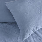 Sleepdown 100% Pure Cotton Plain Dye Duvet Cover Quilt Pillow Cases Bedding Set Soft Easy Care - Super King (220cm x 260cm)- color may vary