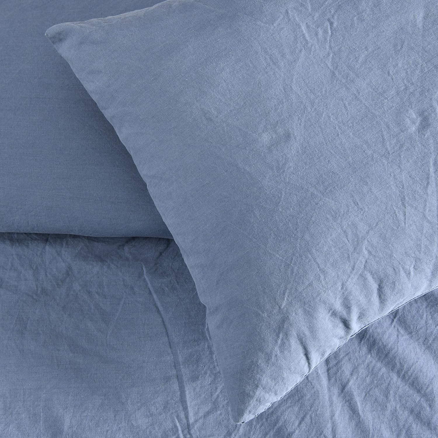 Sleepdown 100% Pure Cotton Plain Dye Duvet Cover Quilt Pillow Cases Bedding Set Soft Easy Care - Super King (220cm x 260cm)- color may vary