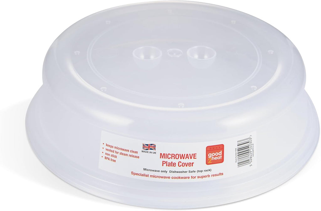 Microwave Plate Cover 27cm - BPA Free & Dishwasher Safe Microwave Cover For Food 27 x 27 x 6.5cm, Red