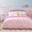 Heya Home Gingham Bows Bedding – Classic Gingham with Playful Bows Duvet Cover Set (Pink – Double)