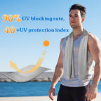 Sukeen Cooling Towels, 4 Pack Neck & Soft Breathable Sweat Towel for Men & Women Work Out Sports Yoga Golf (40"x12")