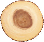 Artesà Wooden Log Slice Cheese Board, Serving Platter for Cakes, Desserts, Grazing and Buffets, 30cm (11.8''), Brown, Wood