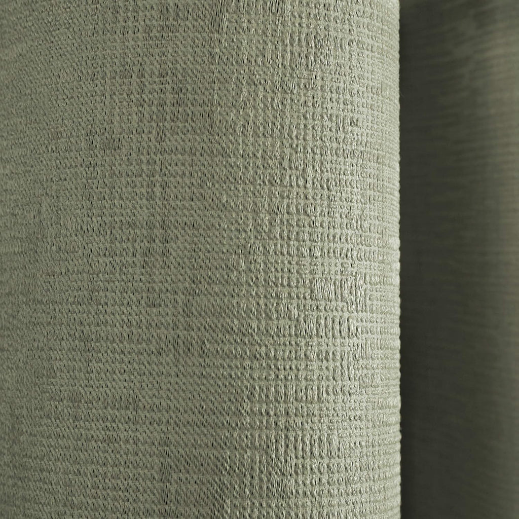 Green Curtains W90 x L90" (228 x 228cm) - 2x Panels - in Sage Green - for Bedroom/Living Room - Door Curtains - Strata Collection