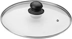 ibili "Prisma" Glass lid, Transparent/Silver/Black, 24 cm