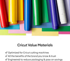 Value Vinyl | 30.5 cm x 6.1 m (12" x 20 ft) | Self Adhesive Permanent Vinyl for All Cricut Cutting Machines | White