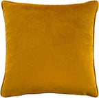 Wylder Tropics Orient Cushion Cover – Velvet Chinoiserie Birds Floral Design (Gold – 43 x 43 cm)