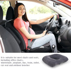 Inflatable Hemorrhoid Pillows, Donut Pillow for Tailbone Pain, Adjustable Inflatable Seat Cushion for Bed Sores, Postpartum Pregnancy, Car Seat, Airplane, 17.7'' x 15.4'' x 4.3''(Grey)