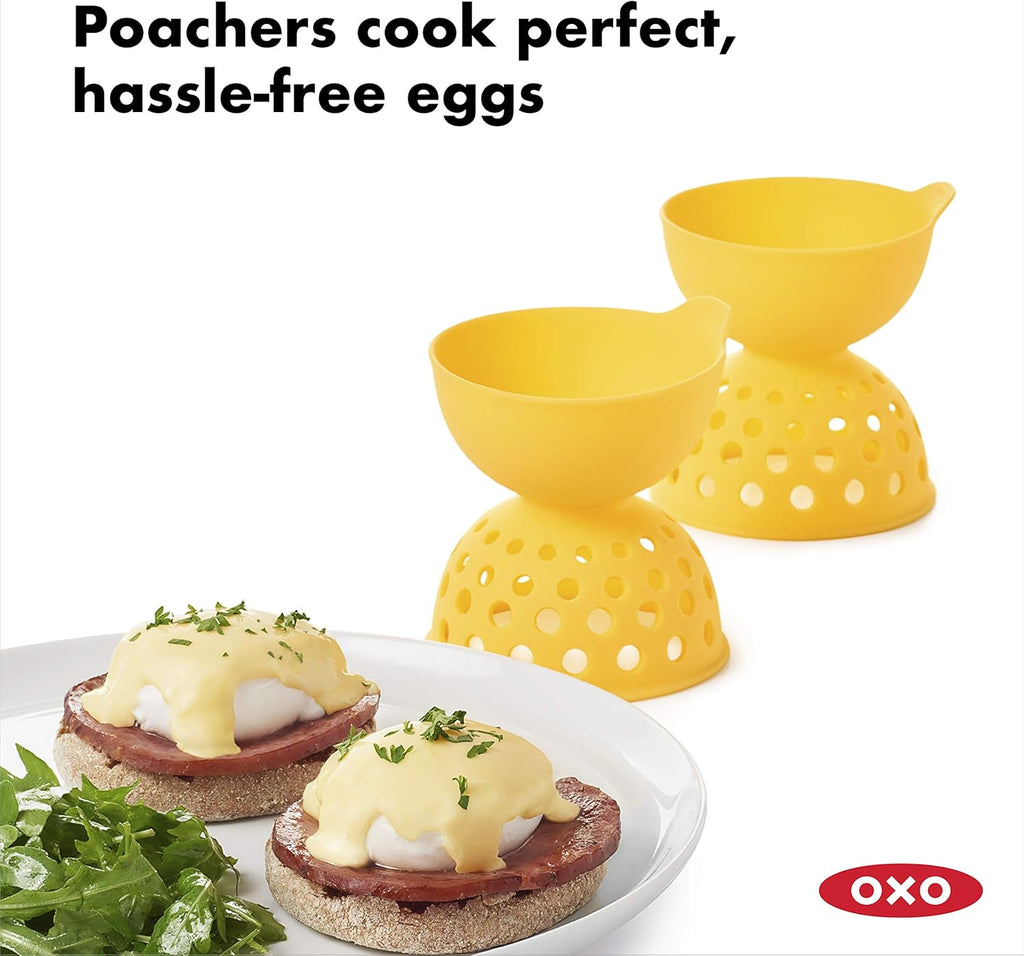 Good Grips 2-Piece Silicone Egg Poacher Set
