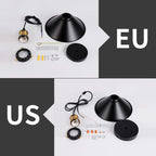 Industrial Retro Black Iron Kitchen Restaurant Bar Balcony Hanging Pendant Light (3 Pack)