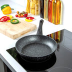 Classic 24cm Non Stick Frying Pan | Induction Compatible | Long Lasting Anti Scratch Coating | Pan for All Hobs | Black