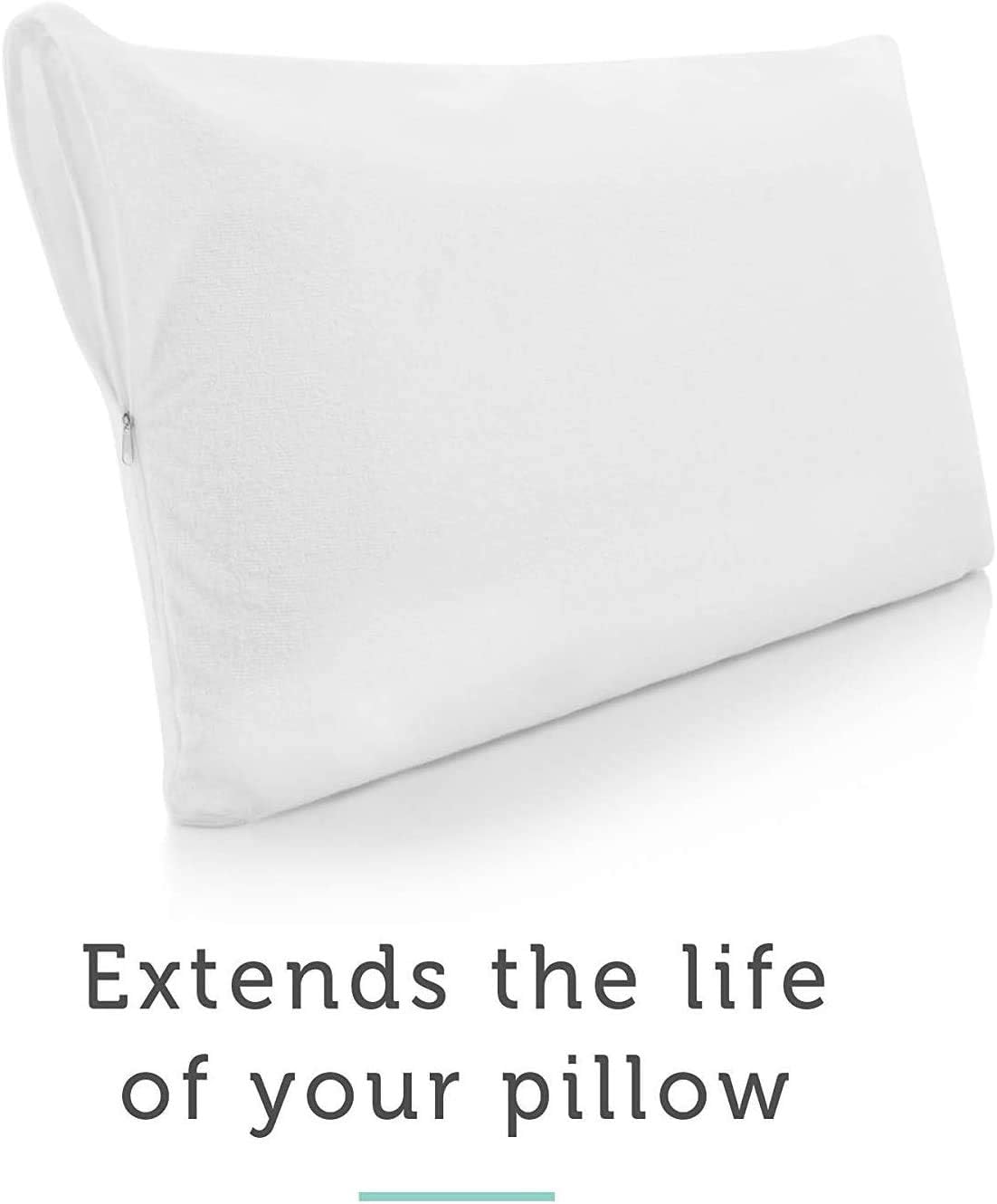 Terry Towelling Waterproof Zipped pillow protector 50x70cms