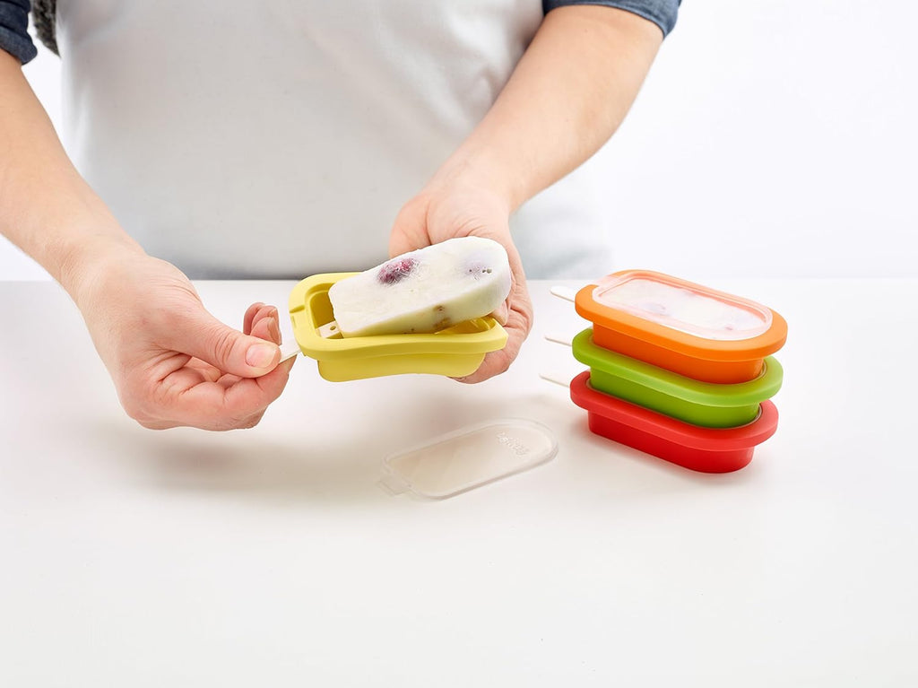 Popsicle Mould Stackable, Multi-Colour, 10.5 x 6.5 x 2.6 cm, 4 Pieces