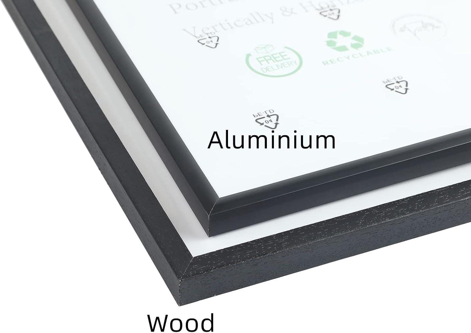 A3 Black Aluminium Photo Frame,3 Pack-29.7x42cm Picture Frame Plexi-Glass,Certificate Frame for Wall Mount or Table Top Display,Set of 3