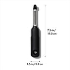 Good Grips Swivel Peeler – Twin Stainless Steel Blades for Apples, Potatoes & More – Built-in Potato Eyer – Non-Slip Handle – Dishwasher Safe Peeler for Tough-Skinned Fruit & Vegetables