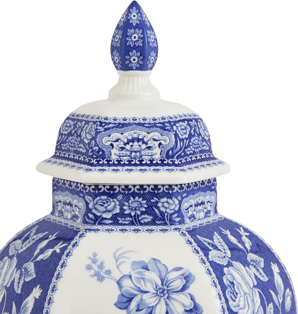 Blue Italian Floral Vase