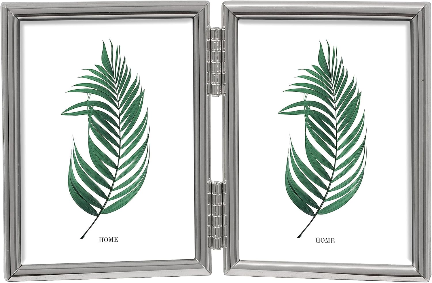 Framing Tarnish Resistant Silver Plated Picture Frame - Thin Edge Double Frame Design for Two Photos 2.5x3.5 Inch (6.5 x 9cm) Main image