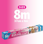 Sealapack Ready to USE Baking Paper, 37cm x 8 METRE ROLL, Brown, SAP015,White