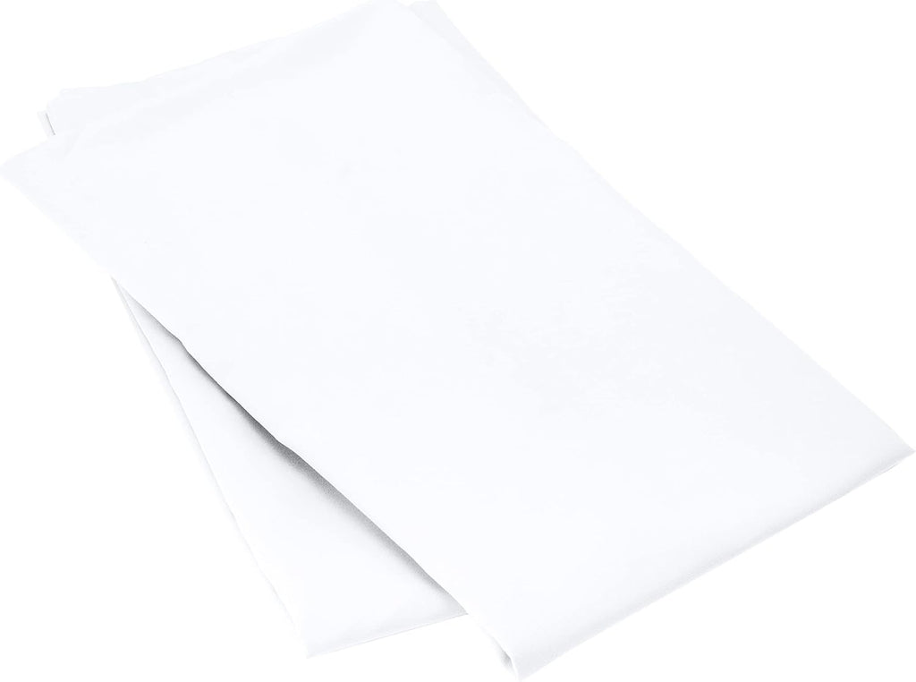 Microfiber Pillowcases, Standard Size 50 x 80 cm (Pack of 2), Bright White