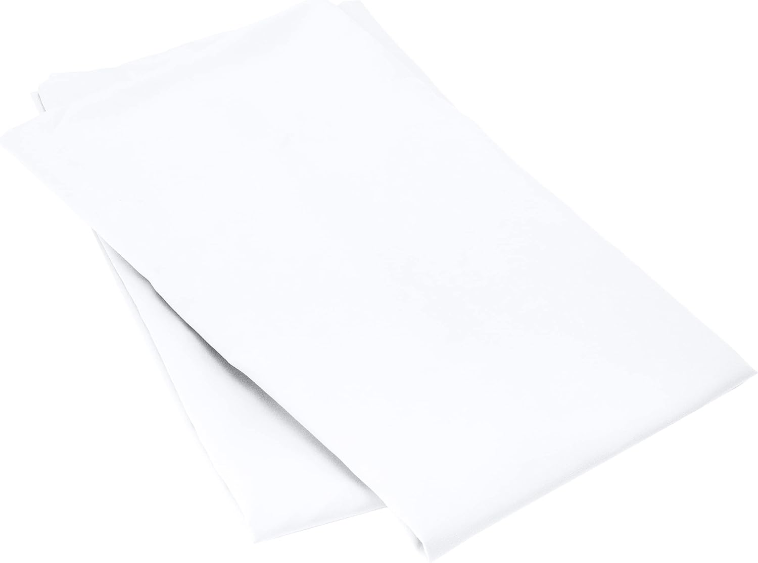 Microfiber Pillowcases, Standard Size 50 x 80 cm (Pack of 2), Bright White