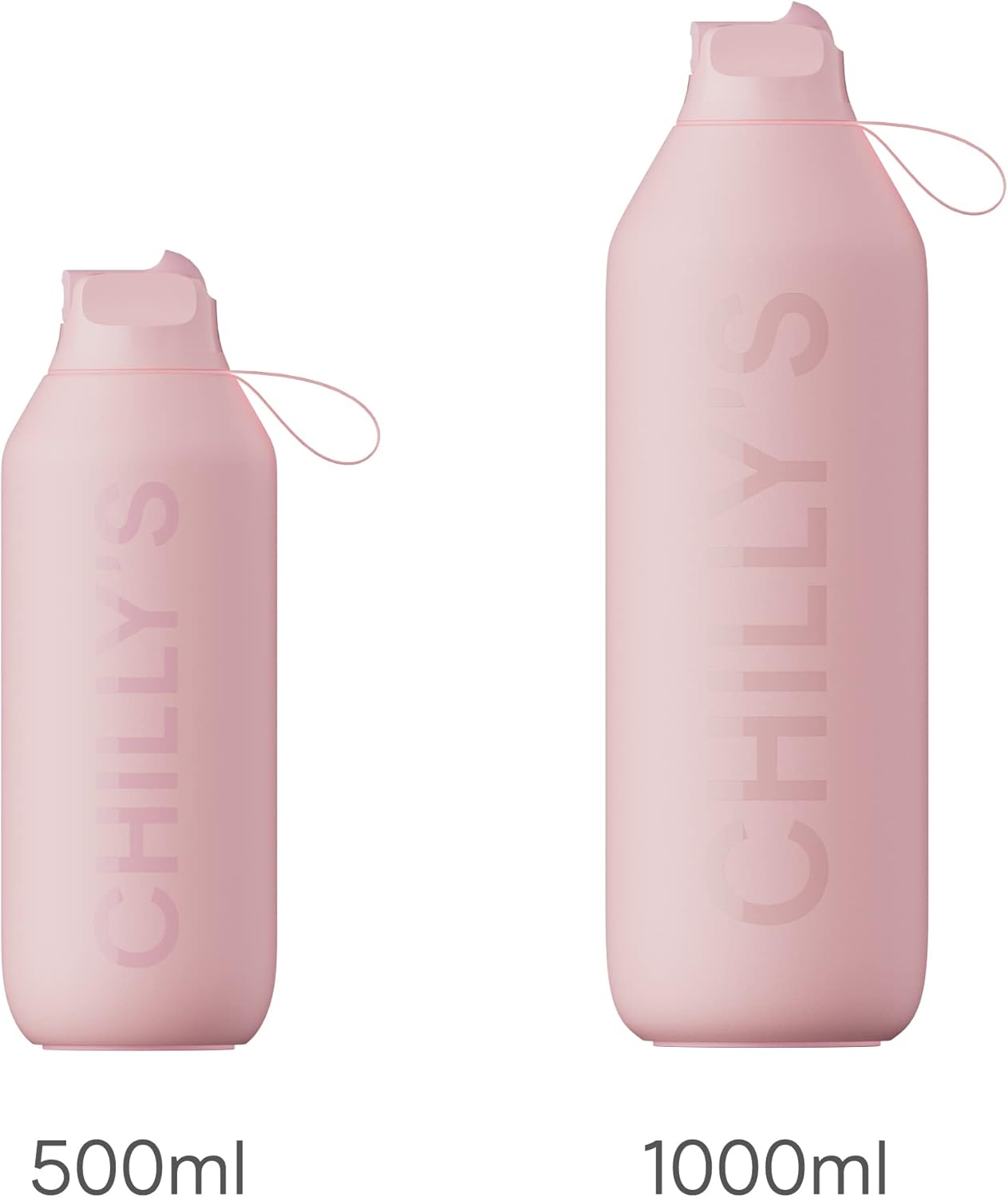 Series 2 Flip Water Bottle with Sports Lid, Telescopic Straw and Nylon Carry Loop - Easy Flip Lid, Straw Cleaning Brush Included Secondary image