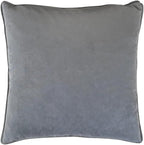 Wylder Tropics Orient Cushion Cover – Velvet Chinoiserie Birds Floral Design (Gold – 43 x 43 cm)