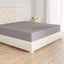 Bedding Soft Microfibre Fitted Sheet with 12 inch (30 cm) Deep Pocket, 160 x 200 cm, Dark Grey