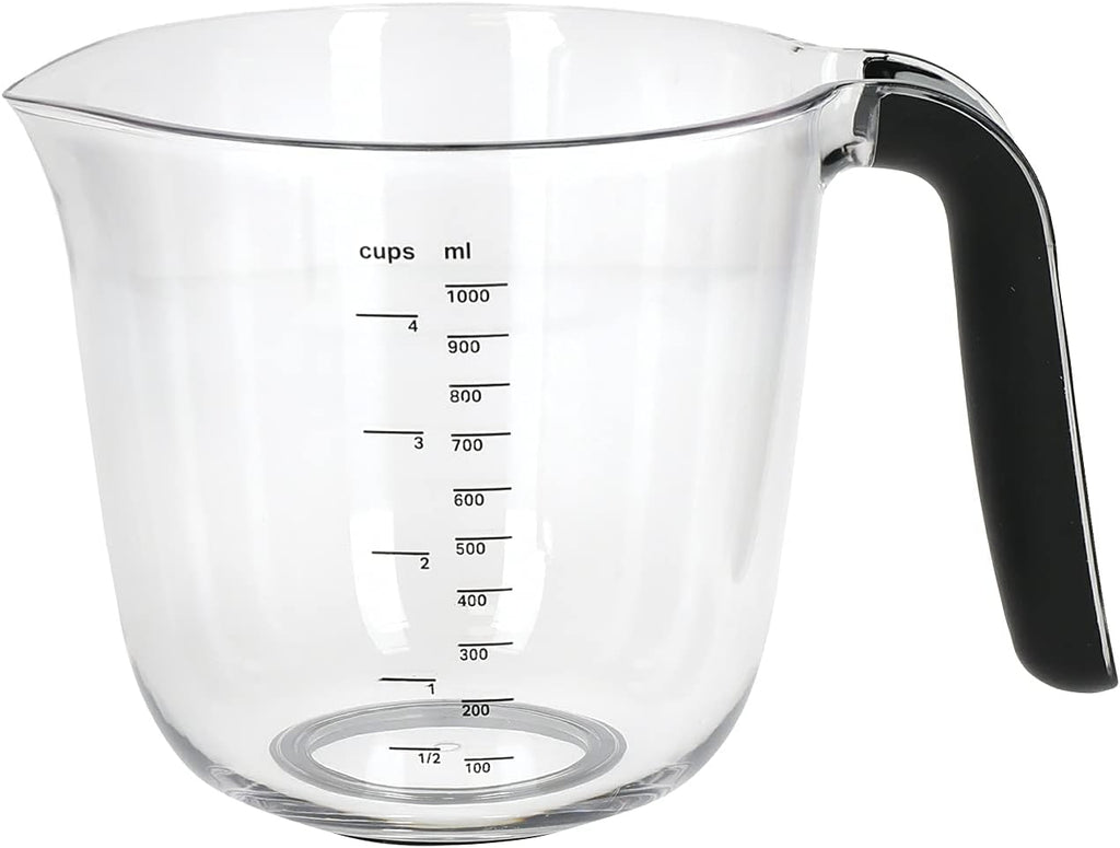 Universal Measuring Jugs, Set of 3, 250ml, 500ml and 1L, Onyx Black