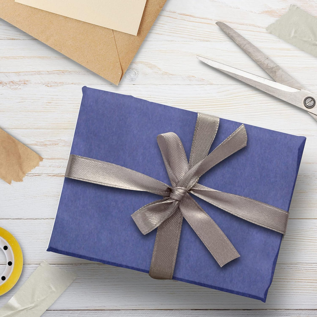 Royal Blue Tissue: 4 Sheets (750x500mm) Tissue Paper for Gift Wraping, Birthday, & Arts and Crafts. Rich Blue for Creative Wrapping & Crafting Uses.