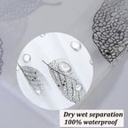 Shower Curtain for Bathroom, 100% PEVA Waterproof Anti-Mould Proof Resistant | Quick-Drying | Washable Bathroom Curtain | Includes 12 Pcs Curtain Hooks | 180 x 180 cm (71 x 71 Inch) | Foliage