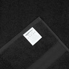 Fade Resistant Towel Set, 2 Bath - Black by Amazon Basics