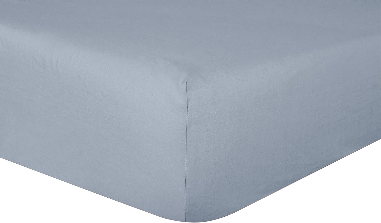 100% Pure Cotton Deep Fitted Sheet Warm Cosy Breathable Super Soft Bedsheet Bed Linen 32cm Extra Deep Pockets - Grey - King,5056557501076 Main image