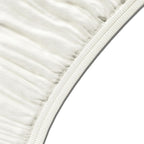 Bedding Soft Microfibre Super King Fitted Sheet with 12 inch (30 cm) Deep Pocket, 180 x 200 cm, Cream
