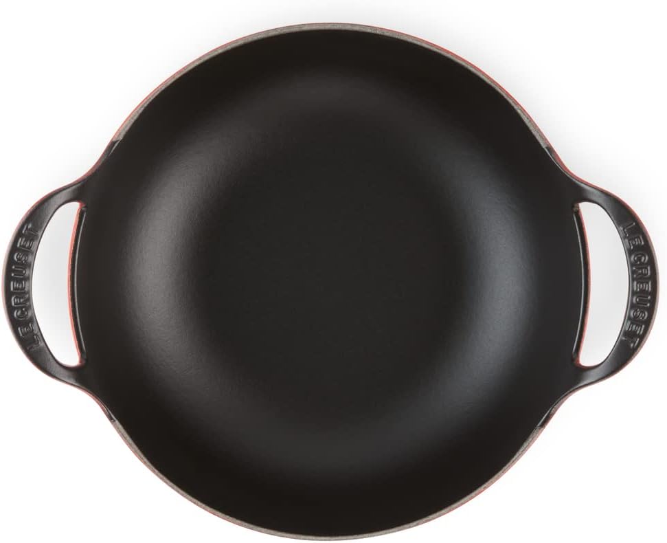 Enamelled Cast Iron Balti Dish, 24 cm, Cerise, 20142240600460