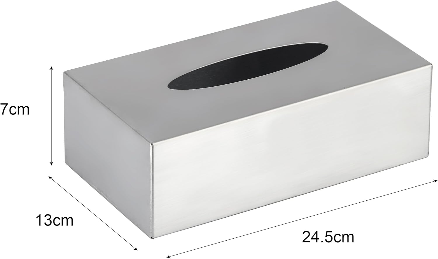 Cosmetic Tissue Dispenser Box Stainless Steel (Previous Model to 39329)