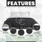 Pinsonic Quilted Bedspread Comforter, Lightweight Quilt Coverlets Large Sofa Bed Cover, Charcoal, 150X200