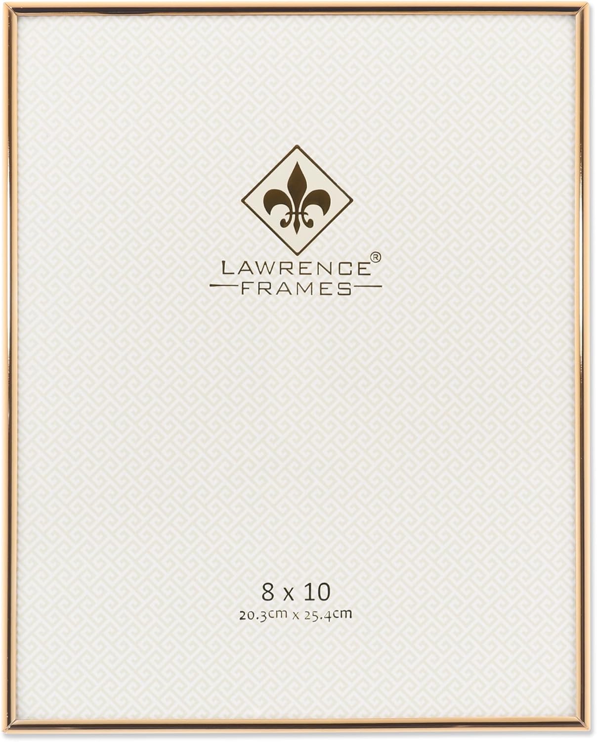 Lawrence Frames 8W x 10-Inch H Simply Gold Metal Picture Frame (670080) Main image