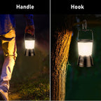 Camping Lantern Rechargeable, Blukar Camping Lights Lamp for Tent, Long Battery Life 5 Light Modes Super Bright LED Outdoor Hanging Tent Light for Camping, Emergency, Fishing, Hiking etc.