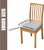 Dining Chair Covers for Set of 4 Waterproof Seat Slipcover PU leather Seat Covers for Dining Room kitchen Chairs Removable Chair Seat Cushion Cover with Fixing Buckle