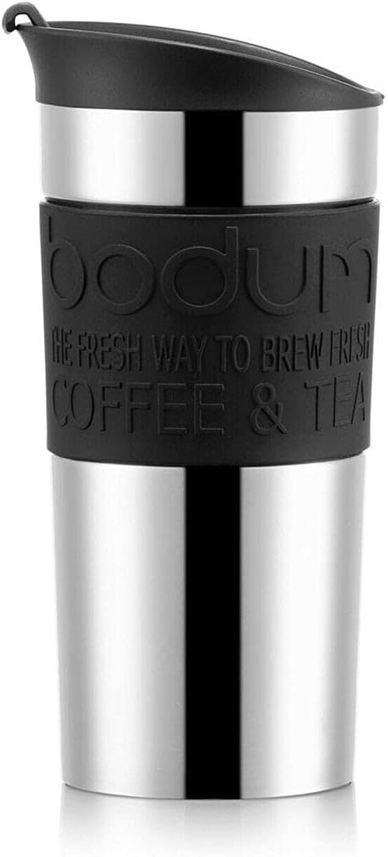 11068-01 Travel Mug Vacuum with flip top lid, Black, Small, 0.35 l, 12 oz, Pack of 1 Main image