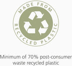 IW5 Eco Recycled plastic Bin Liners, Kitchen Waste Bags With Tie Tape Drawstring Handles, Extra Strong – Pack of 20, Holds 40 Litres, Grey