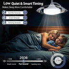 Ceiling Fans with Lights and Remote, 40W Retractable Modern Smart Ceiling Fan Upgraded Motor, 3 Colors 4 Wind Speeds, 3000-6500K Dimmable E27 Base LED Fan Light for Bedroom, Living Room