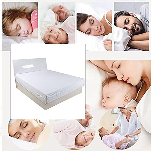 Single Bed Zipped Waterproof Mattress Protector Single with Zip Bed Fitted Sheet Zip Up Mattress Cover Encasement Protector All Round Protection 30cm Deep Fitted (Single 90x200cm+30cm)