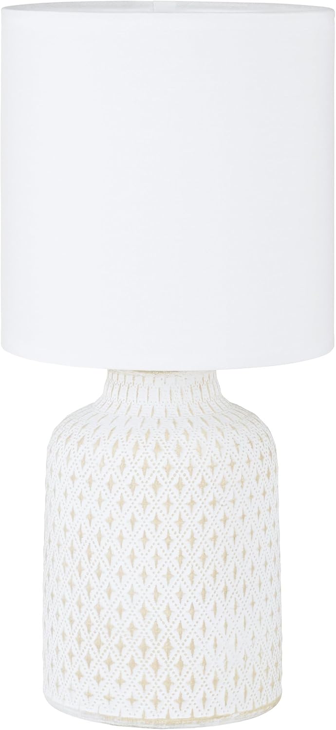 Bellariva 1-Light Crème and White Table Lamp 97773