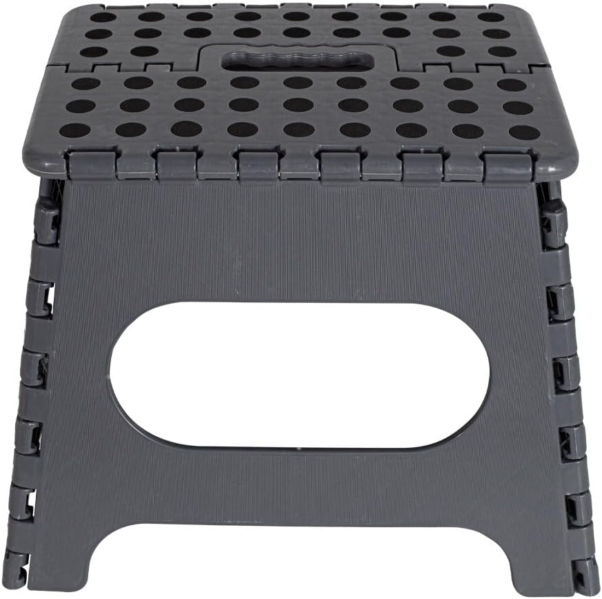 Strong Folding Step Stool 11 inch Sturdy Enough to Hold Upto 150KG Lightweight Foldable Step Stool for Adults and Kids - Opens with one Flip Great for Kitchen, Bathroom Bedroom Secondary image