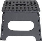 Strong Folding Step Stool 11 inch Sturdy Enough to Hold Upto 150KG Lightweight Foldable Step Stool for Adults and Kids - Opens with one Flip Great for Kitchen, Bathroom Bedroom