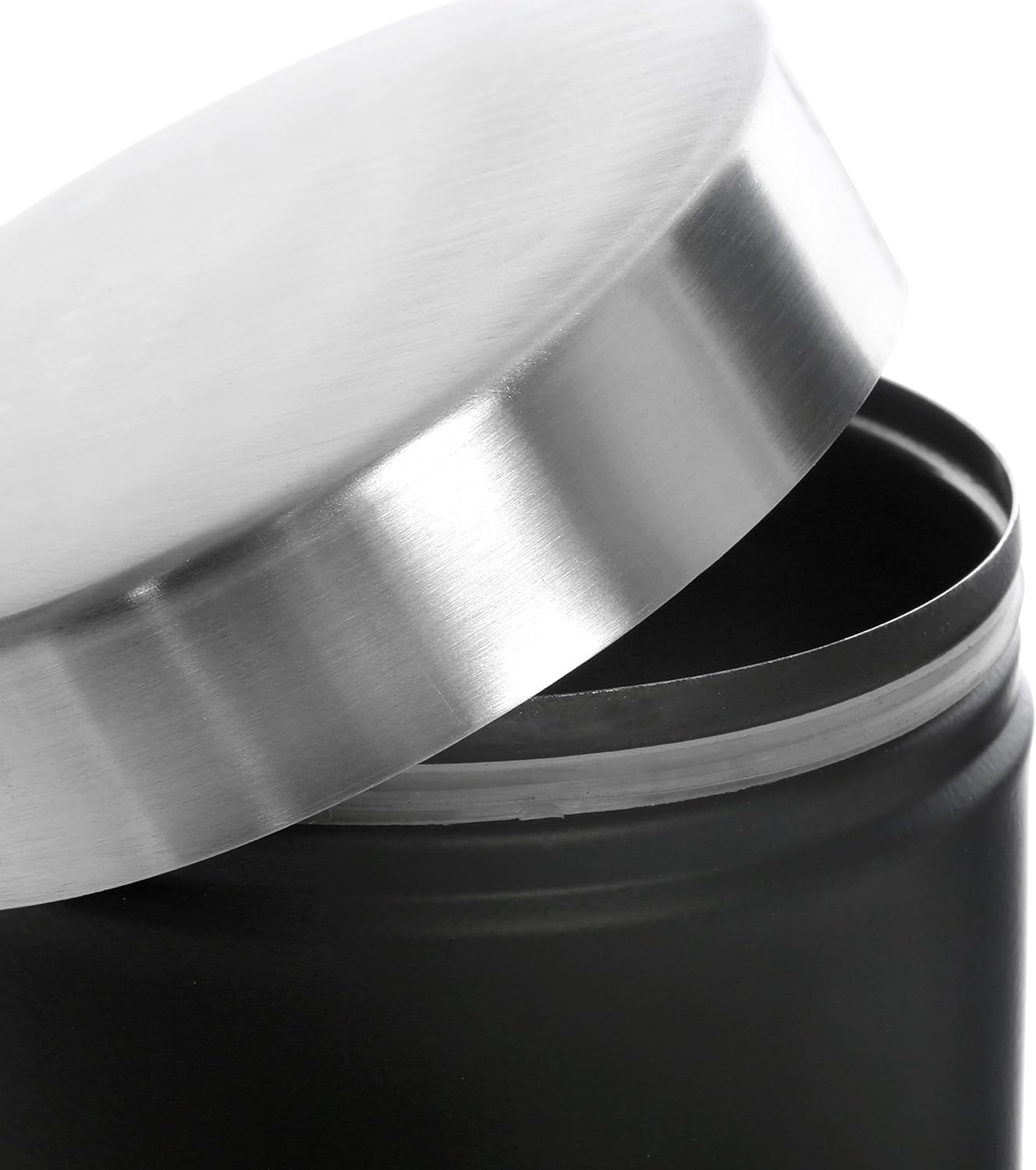 Housewares Liberty Tea, Coffee and Sugar Canisters - Set of 3, Black