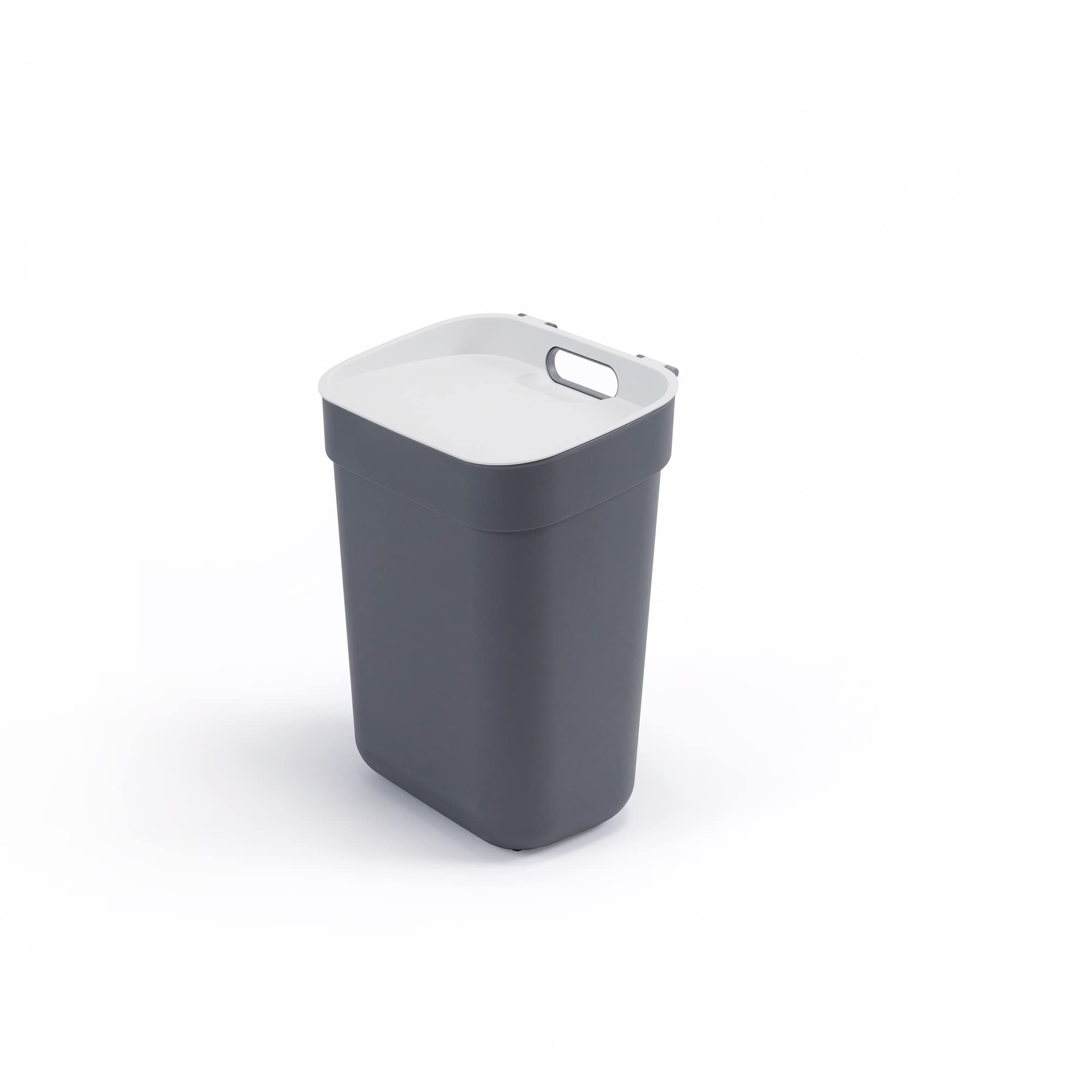 Ready to Collect 100% Recycled 10L Kitchen Accessories Recycling Lift Top Bin Dark Grey Light Grey Lid Main image