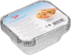 10A60122 Foil Container with Lids Silver
